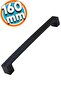 Furniture Kitchen Cabinet Drawer Cabinet Door Handle Handle Black 160 Mm Metal Handle