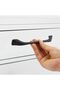 Furniture Kitchen Cabinet Drawer Cabinet Door Handle Handle 160 mm Black Metal Handle - 4