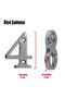 Steel Door Number 5 Cm Bright Chrome Number 4 - 3