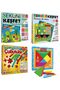Discover Your Shape + Discover Your Color + Bamboo Sticks + Colorful Tangram (Set of 4)