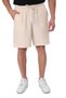 New Season Men's Beige Linen Look Shorts, Summer Comfortable Cut Shorts with Elastic Waist - 5