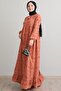 Patterned Tasseled Brode Tile Dress - 5