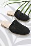 Black Knitted Women's Slippers K04823003516