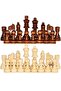 Artifact Wooden Chess Piece No:35 Large Size (King: 8.8 mm -Pawn: 4 mm -Vizir:8.5 mm) - 2