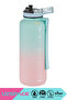 1500ml New Dual-Color Leakproof BPA-Free Motivational Tritan Water Bottle with Lockable Lid - 2