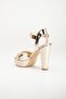 Women's Thick Heeled High Platform Evening Dress Shoes - 5