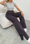 Women's Slit High Waist Wide Leg Casual Sweatpants - 3