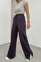 Women's Slit High Waist Wide Leg Casual Sweatpants - 2