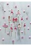 10-Piece Pink Ballerina Concept Cupcake Toppers - Birthday Speech Bubble Sticks