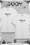 Vivre La Vie Dear Couple Combination White Oversize Tshirt Set of 2 - 3