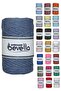Scalloped Macrame Thread 3mm Scalloped Cotton Single Twist Macrame Thread Petrol Blue