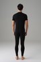 Men's Black Thermal Short Sleeve T-Shirt - 2