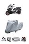 This Kymco Xciting VS 400 Limited Edition motorcycle cover is not compatible with the rear Bag .