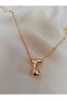 Gold Balloon Letter F Necklace, Initial Necklace - 2