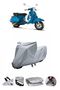 This Vespa PX 200 motorcycle cover is not compatible with the rear Bag .