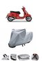 This Vespa GTS 125 Supersport motorcycle cover is not compatible with the rear Bag .