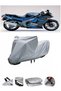 The Kawasaki ZZR 1100 motorcycle cover is not compatible with the rear Bag .