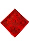 Women's Red Patterned Handmade Hair Bandana