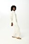 WOMEN'S ECRU SHIRT WITH Lace Embroidered ON THE SLEEVES AND FRONT - 4