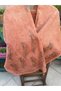 Cotton Cinnamon Color Pattern Shawl, Traditional Board Print - 3
