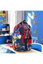 Boys' Primary School Orthopedic 3-Piece Set Pen Holder Lunch Bag with 3 Compartments and Water Bottle - 8