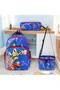 Boys' Primary School Orthopedic 3-Piece Set Pen Holder Lunch Bag with 3 Compartments and Water Bottle