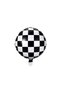 Racing Themed Birthday Party Supplies - Race Tire - Wheel Foil Checker Foil Balloon Age 4 - 2
