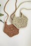 Straw Crossbody Bag, Crisscross Straps Bag, Summer Bag, Knitted Bag, Custom Designed Bag , Cream Color - 3