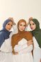 3-Piece Advantage Set (indigo-mustard-green) Luxury Combed Cotton Shawl - Women's Hijab Jersey Hijab