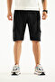 Men's Black Breathable Lycra Fabric 5-Pocket Outdoor Capri Shorts - 2