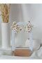Steel stud earrings & crab polymer clay earrings with pearl detail - 4