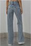 Rebecca Blue Lycra High Waist Wide Leg Loose Wide Leg Jeans - 2