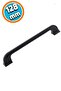 Furniture Bathroom Kitchen Cabinet Drawer Cabinet Door Handle 128 mm Handle Black Metal Handle