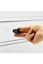 Furniture Button Cabinet Drawer Handle Handle Plastic Smoked Single Screw Handle - 2