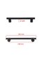 Furniture Kitchen Cabinet Drawer Cabinet Door Handle Handle Metal 128 mm Black Handle - 2