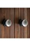 Black Handle Real Porcelain Button Furniture Kitchen Cabinet Drawer Cupboard Handles Cover Handle Handle - 2