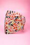 Pink Yellow Black Digital Patterned Short Pareo Satin Women's Beach Dress New Season