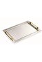 Mira Tea and Serving Tray (Gold) Steel 31/47 cm