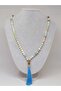 Amazonite Stone 108-Bead Tibetan Style Handmade Mala Necklace (51390) - 4