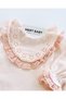 Flora 10-piece Organic Hospital Discharge Set with Embroidery Detail 100% Cotton Newborn Salmon Baby Girl - 3