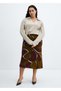 Women's Burgundy Skirt - Model67064055 - 4