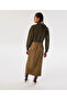 Khaki Woven Dress - 7