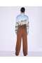 Brown Woven Trousers - 6
