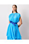 Blue Woven Dress - 3