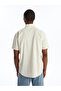 Linen Blended Regular Fit Men's Shirt - Short Sleeve