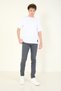 Men's 5-Pocket Chino Pants, Charcoal Grey