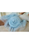Blue - Rose Detailed Bag - 2