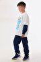 Boy's Navy Blue Indigo 3 Thread Winter Tracksuit Set - 4