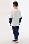 Boy's Navy Blue Indigo 3 Thread Winter Tracksuit Set - 5