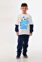 Boy's Navy Blue Indigo 3 Thread Winter Tracksuit Set